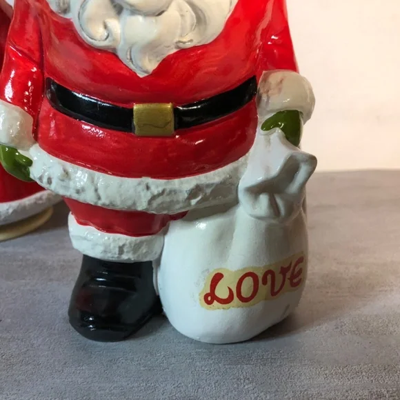 Vintage Mr. & Mrs. Santa Claus Musical Kissing 8”Christmas Rare Japan HTF - Picture 5 of 13